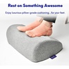 image:imageC CUSHION LAB Ergonomic Foot Rest for Under Desk  Patented Massage Ridge Design Memory Foam Foot Stool Pillow for Work Home Gaming Computer Office Chair  Footrest for Back amp Hip Pain ReliefGrey