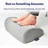 image:imageC CUSHION LAB Ergonomic Foot Rest for Under Desk  Patented Massage Ridge Design Memory Foam Foot Stool Pillow for Work Home Gaming Computer Office Chair  Footrest for Back amp Hip Pain ReliefWellness Green