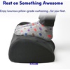 image:imageC CUSHION LAB Ergonomic Foot Rest for Under Desk  Patented Massage Ridge Design Memory Foam Foot Stool Pillow for Work Home Gaming Computer Office Chair  Footrest for Back amp Hip Pain ReliefBlack