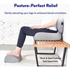 image:imageC CUSHION LAB Ergonomic Foot Rest for Under Desk  Patented Massage Ridge Design Memory Foam Foot Stool Pillow for Work Home Gaming Computer Office Chair  Footrest for Back amp Hip Pain ReliefWellness Green