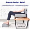 image:imageC CUSHION LAB Ergonomic Foot Rest for Under Desk  Patented Massage Ridge Design Memory Foam Foot Stool Pillow for Work Home Gaming Computer Office Chair  Footrest for Back amp Hip Pain ReliefGrey