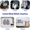 image:imageC CUSHION LAB Extra Dense Lumbar Pillow  Patented Ergonomic MultiRegion Firm Back Support for Lower Back Pain Relief  Lumbar Support Cushion with Strap for Office Chair Car Sofa  Wellness GreenWellness Green