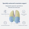 image:imageC CUSHION LAB Extra Dense Lumbar Pillow  Patented Ergonomic MultiRegion Firm Back Support for Lower Back Pain Relief  Lumbar Support Cushion with Strap for Office Chair Car Sofa  Wellness GreenGrey