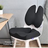 image:imageC CUSHION LAB Extra Dense Lumbar Pillow  Patented Ergonomic MultiRegion Firm Back Support for Lower Back Pain Relief  Lumbar Support Cushion with Strap for Office Chair Car Sofa  Wellness GreenBlack