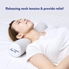 image:imageC CUSHION LAB Roll Pillow for Neck Relief  Extra Dense Memory Foam Round Cylinder Bolster for Cervical Support Spondylosis Neck Pain Relief amp Spine Lumbar Traction  Washable Cover amp Travel Bag