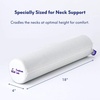image:imageC CUSHION LAB Roll Pillow for Neck Relief  Extra Dense Memory Foam Round Cylinder Bolster for Cervical Support Spondylosis Neck Pain Relief amp Spine Lumbar Traction  Washable Cover amp Travel Bag