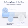 image:imageC CUSHION LAB Roll Pillow for Neck Relief  Extra Dense Memory Foam Round Cylinder Bolster for Cervical Support Spondylosis Neck Pain Relief amp Spine Lumbar Traction  Washable Cover amp Travel Bag