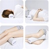 image:imageC CUSHION LAB Roll Pillow for Neck Relief  Extra Dense Memory Foam Round Cylinder Bolster for Cervical Support Spondylosis Neck Pain Relief amp Spine Lumbar Traction  Washable Cover amp Travel Bag