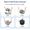 image:imageC CUSHION LAB Travel Pillow AwardWinning Patented Ergonomic Design for Chin amp Neck Support Memory Foam Neck Pillow Compact Airplane Pillow for Traveling Flight Car Cobalt Blue MediumBold Red