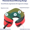 image:imageC CUSHION LAB Travel Pillow AwardWinning Patented Ergonomic Design for Chin amp Neck Support Memory Foam Neck Pillow Compact Airplane Pillow for Traveling Flight Car Cobalt Blue MediumBold Red