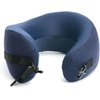 image:imageC CUSHION LAB Travel Pillow AwardWinning Patented Ergonomic Design for Chin amp Neck Support Memory Foam Neck Pillow Compact Airplane Pillow for Traveling Flight Car Cobalt Blue MediumAtlantic Blue