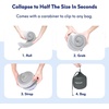 image:imageC CUSHION LAB Travel Pillow AwardWinning Patented Ergonomic Design for Chin amp Neck Support Memory Foam Neck Pillow Compact Airplane Pillow for Traveling Flight Car Cobalt Blue MediumGray