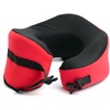 image:imageC CUSHION LAB Travel Pillow AwardWinning Patented Ergonomic Design for Chin amp Neck Support Memory Foam Neck Pillow Compact Airplane Pillow for Traveling Flight Car Cobalt Blue MediumBold Red