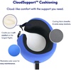 image:imageC CUSHION LAB Travel Pillow AwardWinning Patented Ergonomic Design for Chin amp Neck Support Memory Foam Neck Pillow Compact Airplane Pillow for Traveling Flight Car Cobalt Blue MediumCobalt Blue