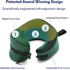 image:imageC CUSHION LAB Travel Pillow AwardWinning Patented Ergonomic Design for Chin amp Neck Support Memory Foam Neck Pillow Compact Airplane Pillow for Traveling Flight Car Cobalt Blue MediumHunter Green