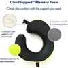 image:imageC CUSHION LAB Travel Pillow AwardWinning Patented Ergonomic Design for Chin amp Neck Support Memory Foam Neck Pillow Compact Airplane Pillow for Traveling Flight Car Cobalt Blue MediumSpark