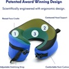 image:imageC CUSHION LAB Travel Pillow AwardWinning Patented Ergonomic Design for Chin amp Neck Support Memory Foam Neck Pillow Compact Airplane Pillow for Traveling Flight Car Cobalt Blue MediumCobalt Blue