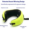 image:imageC CUSHION LAB Travel Pillow AwardWinning Patented Ergonomic Design for Chin amp Neck Support Memory Foam Neck Pillow Compact Airplane Pillow for Traveling Flight Car Cobalt Blue MediumSpark