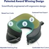 image:imageC CUSHION LAB Travel Pillow AwardWinning Patented Ergonomic Design for Chin amp Neck Support Memory Foam Neck Pillow Compact Airplane Pillow for Traveling Flight Car Cobalt Blue MediumBlack
