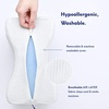 image:imageCushion Lab Extra Dense Orthopedic Knee Pillow for Back Pain Relief Leg Pain Hip Pregnancy Sciatica amp Joint Pain  Memory Foam Wedge Pillow ContourLarge