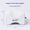 image:imageCushion Lab Extra Dense Orthopedic Knee Pillow for Back Pain Relief Leg Pain Hip Pregnancy Sciatica amp Joint Pain  Memory Foam Wedge Pillow ContourLarge