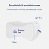 image:imageCushion Lab Extra Dense Orthopedic Knee Pillow for Back Pain Relief Leg Pain Hip Pregnancy Sciatica amp Joint Pain  Memory Foam Wedge Pillow ContourMedium