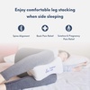 image:imageCushion Lab Extra Dense Orthopedic Knee Pillow for Back Pain Relief Leg Pain Hip Pregnancy Sciatica amp Joint Pain  Memory Foam Wedge Pillow ContourMedium