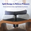 image:imageCushion Lab Patented Pressure Relief Seat Cushion for Long Sitting Hours on Office amp Home Chair  ExtraDense Memory Foam for Soft Support Car Pad for Hip Tailbone Coccyx Sciatica  BlackGray