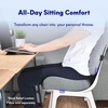 image:imageCushion Lab Patented Pressure Relief Seat Cushion for Long Sitting Hours on Office amp Home Chair  ExtraDense Memory Foam for Soft Support Car Pad for Hip Tailbone Coccyx Sciatica  BlackWellness Green