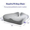 image:imageCushion Lab Patented Pressure Relief Seat Cushion for Long Sitting Hours on Office amp Home Chair  ExtraDense Memory Foam for Soft Support Car Pad for Hip Tailbone Coccyx Sciatica  BlackWellness Green