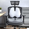 image:imageCushion Lab Patented Pressure Relief Seat Cushion for Long Sitting Hours on Office amp Home Chair  ExtraDense Memory Foam for Soft Support Car Pad for Hip Tailbone Coccyx Sciatica  BlackGray
