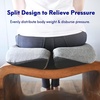 image:imageCushion Lab Patented Pressure Relief Seat Cushion for Long Sitting Hours on Office amp Home Chair  ExtraDense Memory Foam for Soft Support Car Pad for Hip Tailbone Coccyx Sciatica  BlackWellness Green