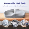 image:imageCushion Lab Patented Pressure Relief Seat Cushion for Long Sitting Hours on Office amp Home Chair  ExtraDense Memory Foam for Soft Support Car Pad for Hip Tailbone Coccyx Sciatica  BlackBlack