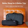 image:imageCushion Lab Travel Deep Sleep Pillow  Compact Memory Foam Neck Pillow for Sleeping Portable Pillow for Hotels Camping Side amp Back Sleepers OntheGo  BlackBlack