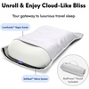image:imageCushion Lab Travel Deep Sleep Pillow  Compact Memory Foam Neck Pillow for Sleeping Portable Pillow for Hotels Camping Side amp Back Sleepers OntheGo  BlackLight Grey