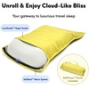 image:imageCushion Lab Travel Deep Sleep Pillow  Compact Memory Foam Neck Pillow for Sleeping Portable Pillow for Hotels Camping Side amp Back Sleepers OntheGo  BlackSpark
