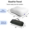 image:imageCushion Lab Travel Deep Sleep Pillow  Compact Memory Foam Neck Pillow for Sleeping Portable Pillow for Hotels Camping Side amp Back Sleepers OntheGo  BlackBlack