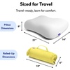 image:imageCushion Lab Travel Deep Sleep Pillow  Compact Memory Foam Neck Pillow for Sleeping Portable Pillow for Hotels Camping Side amp Back Sleepers OntheGo  BlackSpark