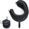 image:imageC CUSHION LAB Travel Pillow AwardWinning Patented Ergonomic Design for Chin amp Neck Support Memory Foam Neck Pillow Compact Airplane Pillow for Traveling Flight Car Cobalt Blue MediumBlack