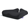 image:imageCushion Lab Patented Pressure Relief Seat Cushion for Long Sitting Hours on Office amp Home Chair  ExtraDense Memory Foam for Soft Support Car Pad for Hip Tailbone Coccyx Sciatica  BlackBlack