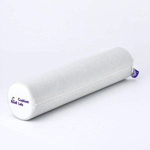 image:imageC CUSHION LAB Roll Pillow for Neck Relief  Extra Dense Memory Foam Round Cylinder Bolster for Cervical Support Spondylosis Neck Pain Relief amp Spine Lumbar Traction  Washable Cover amp Travel Bag