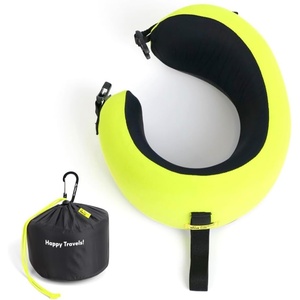image:imageC CUSHION LAB Travel Pillow AwardWinning Patented Ergonomic Design for Chin amp Neck Support Memory Foam Neck Pillow Compact Airplane Pillow for Traveling Flight Car Cobalt Blue MediumSpark