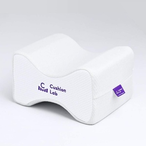 image:imageCushion Lab Extra Dense Orthopedic Knee Pillow for Back Pain Relief Leg Pain Hip Pregnancy Sciatica amp Joint Pain  Memory Foam Wedge Pillow ContourLarge