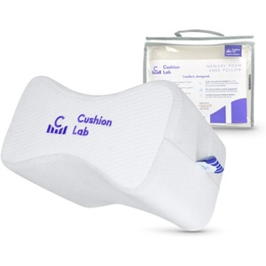 image:imageCushion Lab Extra Dense Orthopedic Knee Pillow for Back Pain Relief Leg Pain Hip Pregnancy Sciatica amp Joint Pain  Memory Foam Wedge Pillow ContourMedium