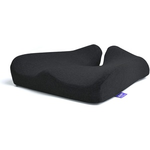 image:imageCushion Lab Patented Pressure Relief Seat Cushion for Long Sitting Hours on Office amp Home Chair  ExtraDense Memory Foam for Soft Support Car Pad for Hip Tailbone Coccyx Sciatica  BlackBlack