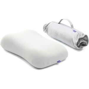image:imageCushion Lab Travel Deep Sleep Pillow  Compact Memory Foam Neck Pillow for Sleeping Portable Pillow for Hotels Camping Side amp Back Sleepers OntheGo  BlackLight Grey